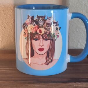 Blue Mug With Taylor Swift